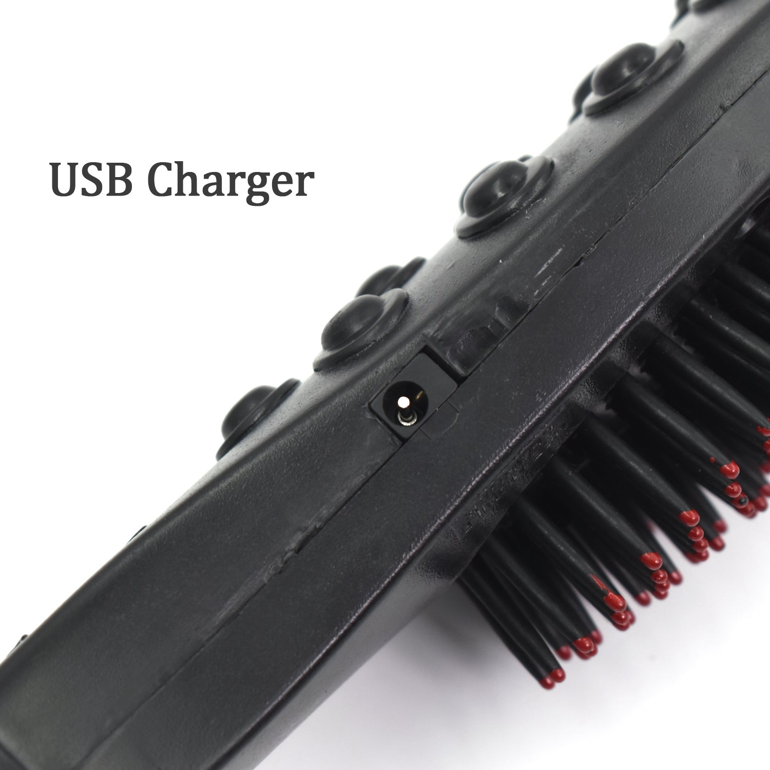 Vibrating electric comb massager for hair and scalp. Vibrating electric comb massager for hair and scalp.